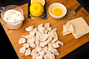 Chicken Wonton prep board