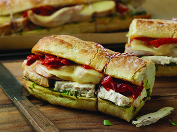 Warm Tuscan Chicken Sandwiches