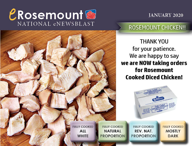 Cooked + Raw Chicken Rosemount Foods